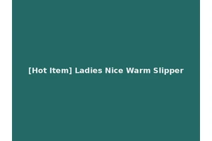 [Hot Item] Ladies Nice Warm Slipper