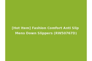 [Hot Item] Fashion Comfort Anti Slip Mens Down Slippers (RW50767D)