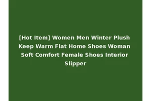 [Hot Item] Women Men Winter Plush Keep Warm Flat Home Shoes Woman Soft Comfort Female Shoes Interior Slipper