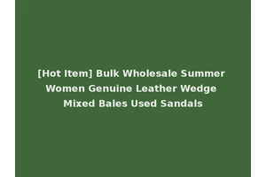 [Hot Item] Bulk Wholesale Summer Women Genuine Leather Wedge Mixed Bales Used Sandals