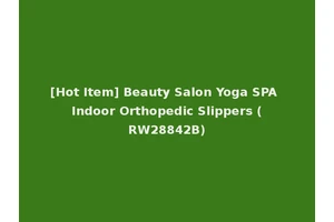 [Hot Item] Beauty Salon Yoga SPA Indoor Orthopedic Slippers (RW28842B)