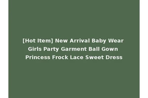 [Hot Item] New Arrival Baby Wear Girls Party Garment Ball Gown Princess Frock Lace Sweet Dress