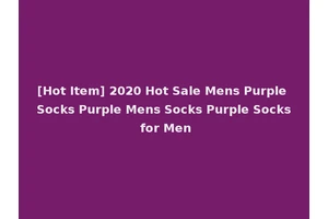 [Hot Item] 2020 Hot Sale Mens Purple Socks Purple Mens Socks Purple Socks for Men