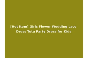[Hot Item] Girls Flower Wedding Lace Dress Tutu Party Dress for Kids