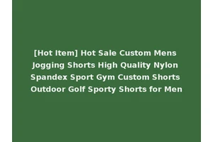 [Hot Item] Hot Sale Custom Mens Jogging Shorts High Quality Nylon Spandex Sport Gym Custom Shorts Outdoor Golf Sporty Shorts for Men