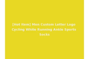 [Hot Item] Men Custom Letter Logo Cycling White Running Ankle Sports Socks