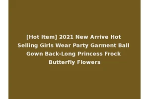 [Hot Item] 2021 New Arrive Hot Selling Girls Wear Party Garment Ball Gown Back-Long Princess Frock Butterfly Flowers