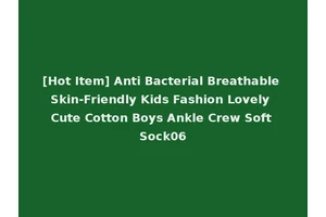 [Hot Item] Anti Bacterial Breathable Skin-Friendly Kids Fashion Lovely Cute Cotton Boys Ankle Crew Soft Sock06