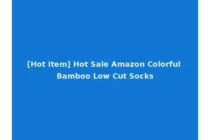 [Hot Item] Hot Sale Amazon Colorful Bamboo Low Cut Socks