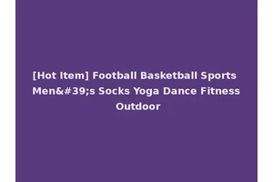 [Hot Item] Football Basketball Sports Men's Socks Yoga Dance Fitness Outdoor