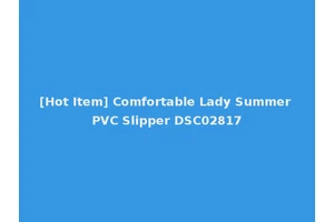 [Hot Item] Comfortable Lady Summer PVC Slipper DSC02817