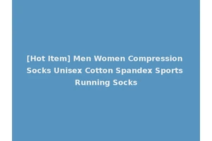 [Hot Item] Men Women Compression Socks Unisex Cotton Spandex Sports Running Socks