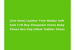 [Hot Item] Leather First Walker Soft Sole Crib Boy Sheepskin Shoes Baby Shoes Non-Slip Infant Toddler Shoes