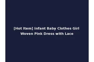 [Hot Item] Infant Baby Clothes Girl Woven Pink Dress with Lace
