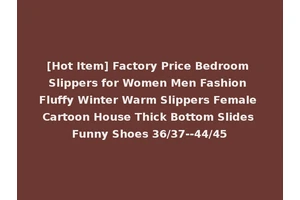 [Hot Item] Factory Price Bedroom Slippers for Women Men Fashion Fluffy Winter Warm Slippers Female Cartoon House Thick Bottom Slides Funny Shoes 36/37--44/45