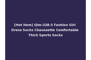 [Hot Item] Qlm-328-3 Fashion Girl Dress Socks Chaussette Comfortable Thick Sports Socks