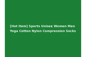 [Hot Item] Sports Unisex Women Men Yoga Cotton Nylon Compression Socks