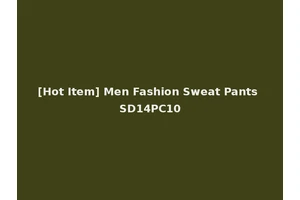 [Hot Item] Men Fashion Sweat Pants SD14PC10