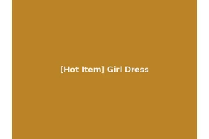 [Hot Item] Girl Dress