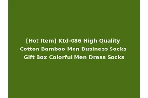 [Hot Item] Ktd-086 High Quality Cotton Bamboo Men Business Socks Gift Box Colorful Men Dress Socks