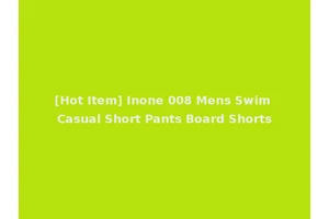 [Hot Item] Inone 008 Mens Swim Casual Short Pants Board Shorts
