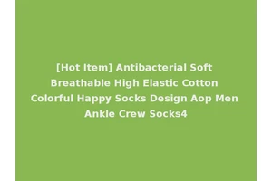 [Hot Item] Antibacterial Soft Breathable High Elastic Cotton Colorful Happy Socks Design Aop Men Ankle Crew Socks4