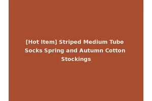[Hot Item] Striped Medium Tube Socks Spring and Autumn Cotton Stockings