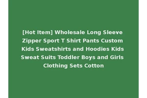 [Hot Item] Wholesale Long Sleeve Zipper Sport T Shirt Pants Custom Kids Sweatshirts and Hoodies Kids Sweat Suits Toddler Boys and Girls Clothing Sets Cotton