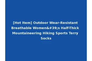 [Hot Item] Outdoor Wear-Resistant Breathable Women's Half-Thick Mountaineering Hiking Sports Terry Socks