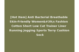 [Hot Item] Anti Bacterial Breathable Skin-Friendly Women's Fashion Cotton Short Low Cut Trainer Liner Running Jogging Sports Terry Cushion Sock