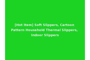 [Hot Item] Soft Slippers, Cartoon Pattern Household Thermal Slippers, Indoor Slippers