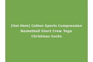 [Hot Item] Cotton Sports Compression Basketball Short Crew Yoga Christmas Socks