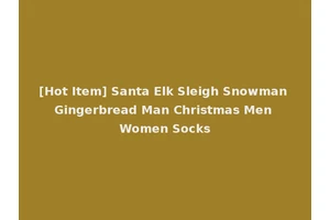 [Hot Item] Santa Elk Sleigh Snowman Gingerbread Man Christmas Men Women Socks