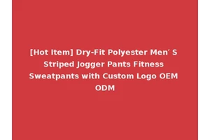 [Hot Item] Dry-Fit Polyester Men′ S Striped Jogger Pants Fitness Sweatpants with Custom Logo OEM ODM