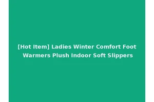 [Hot Item] Ladies Winter Comfort Foot Warmers Plush Indoor Soft Slippers