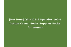 [Hot Item] Qlm-111-5 Spandex 100% Cotton Casual Socks Supplier Socks for Women