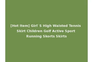 [Hot Item] Girl′ S High Waisted Tennis Skirt Children Golf Active Sport Running Skorts Skirts