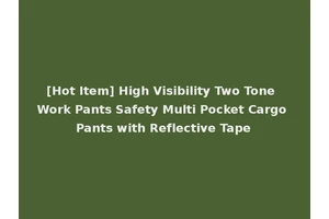 [Hot Item] High Visibility Two Tone Work Pants Safety Multi Pocket Cargo Pants with Reflective Tape