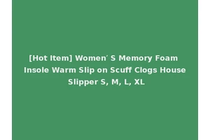 [Hot Item] Women′ S Memory Foam Insole Warm Slip on Scuff Clogs House Slipper S, M, L, XL