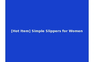 [Hot Item] Simple Slippers for Women