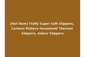 [Hot Item] Fluffy Super Soft Slippers, Cartoon Pattern Household Thermal Slippers, Indoor Slippers