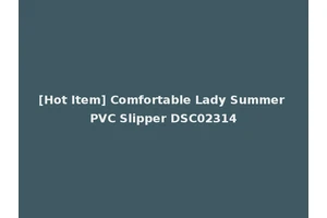 [Hot Item] Comfortable Lady Summer PVC Slipper DSC02314