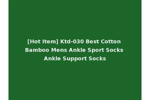 [Hot Item] Ktd-030 Best Cotton Bamboo Mens Ankle Sport Socks Ankle Support Socks