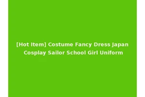[Hot Item] Costume Fancy Dress Japan Cosplay Sailor School Girl Uniform