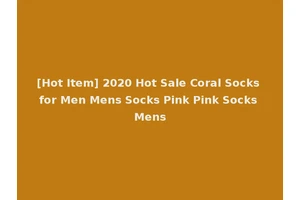 [Hot Item] 2020 Hot Sale Coral Socks for Men Mens Socks Pink Pink Socks Mens