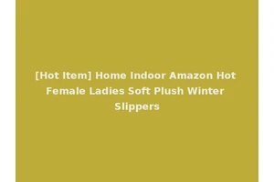 [Hot Item] Home Indoor Amazon Hot Female Ladies Soft Plush Winter Slippers