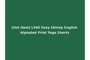 [Hot Item] L590 Sexy Skinny English Alphabet Print Yoga Shorts