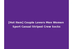 [Hot Item] Couple Lovers Men Women Sport Casual Striped Crew Socks
