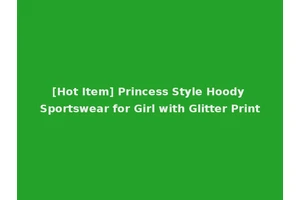 [Hot Item] Princess Style Hoody Sportswear for Girl with Glitter Print