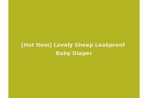 [Hot Item] Lovely Sheep Leakproof Baby Diaper